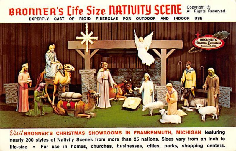 Bronner's Life Size Nativity Scene Bronner's Christmas Showrooms - Frankenmut...