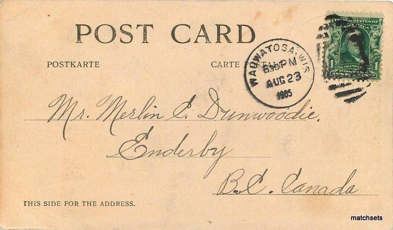 1905 Milwaukee Wisconsin Athenaeum undivided postcard 2989