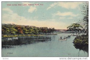 View across Deal Lake, Asbury Park,  New Jersey, PU-1912