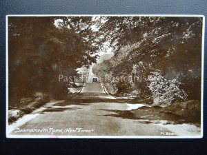 Hampshire NEW FOREST Bournemouth Road - Old RP Postcard by Wade W238