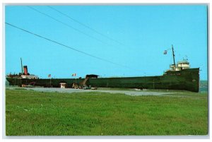 c1960's The S.S. Valley Camp Operational Great Lake Sault Ste. Marie MI Postcard