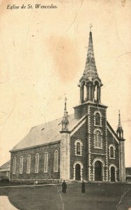 Vintage Postcard 1910's Eglise de St. Wenceslas Church Chapel
