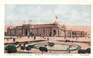 Vintage Postcard 1900's Palace of Varied Industries Exposition St Louis Missouri