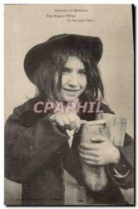 Old Postcard Folklore Small peasant d & # 39Elven good white bread!