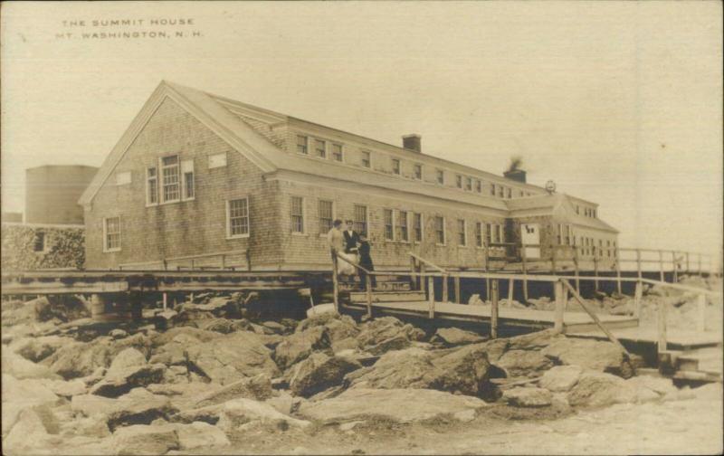 Mt. Washington NH Summit House c1920 Real Photo Postcard #2