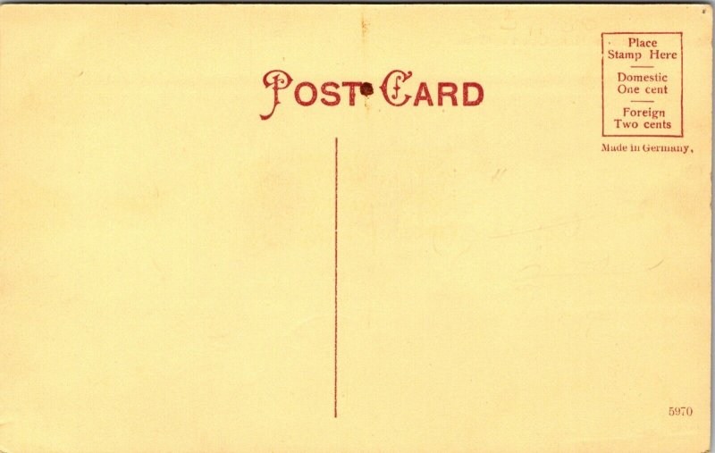 Hand Colored Postcard Peter's Hall in Oberlin, Ohio