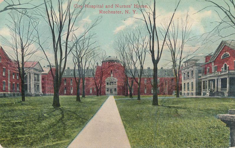 Nurses Home at City Hospital - Rochester, New York - pm 1909 - DB