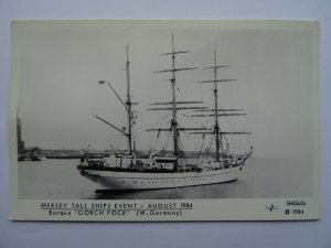 Liverpool MERSEY TALL SHIP Barque GORCH FOCK c1984 RP Postcard by Pamlin Repro