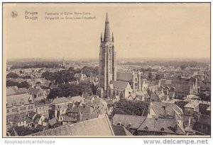 Belgium Brussells Bruxelles Panoramaic Et Eglise Notre Dame