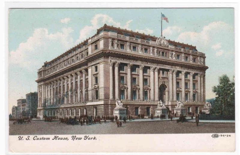 US Custom House New York City 1910c postcard