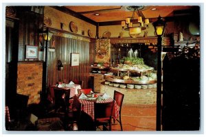 c1960 Topinkas Finest Restaurant Smorgasbord Interior Detroit Michigan Postcard