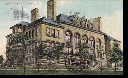 Iowa Ottumwa High School 1909