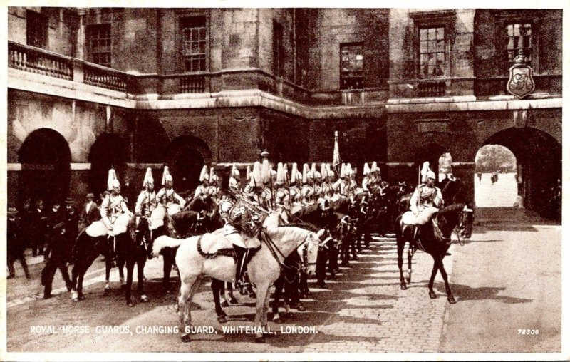 England London Whitehall Changing Guard Royal Horse Guards