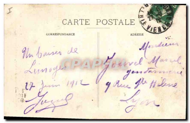 Old Postcard Limoges Jardin d'Orsay the Oak and the Reed