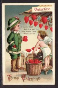 Valentine Girl Cupid Clapsaddle Postcard 5863