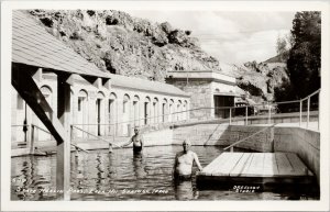 State Health Pool Lava Hot Springs ID Idaho Unused Dreessen RPPC Postcard F73