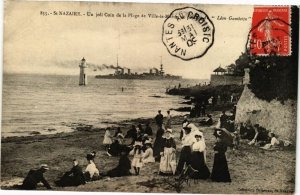 CPA St-NAZAIRE-Un joli Coin de la Plage de Ville-es Martin (251098)