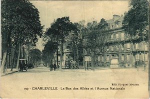 CPA CHARLEVILLE - Le Bas des Allees et l'Avenue Nationale (135508)