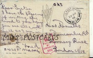 Genealogy Postcard - Daniells - Duncombe Rd - Hornsey Rise - London - Ref 9237A 