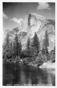 Half Dome - Merced River real photo Yosemite National Park California  