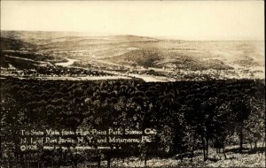 Sussex New Jersey NJ Tri-State Vew High Point Park Real Photo Vintage Postcard