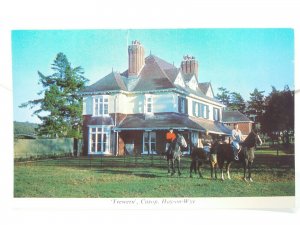 Trewern Cusop Hay On Wye Wales Pony Trekking Vintage Postcard