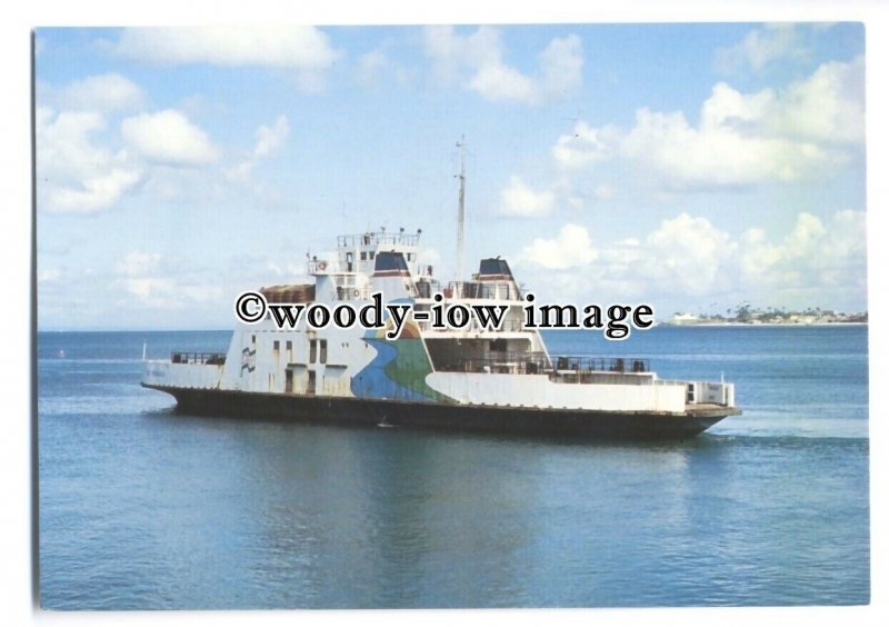 FE1351 - Brasilian Ferry - Rio Paraguacu , built 1984 - postcard