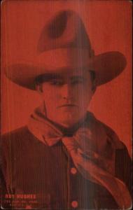 Cowboy Actor Arcade Exhibit Card c1920s-30s ROY HUGHES