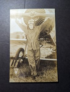 Mint USA Aviation Plane Postcard Pilot Charles Lindbergh