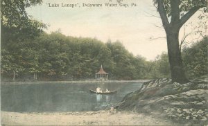 Pennsylvania Water Gap  Lake Lenape Delaware Gap Hauser's Postcard 22-9762