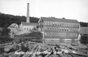 ABBOT MAINE~EXCELSIOR MILL ON PISCATAQUIS RIVER-REAL PHOTO POSTCARD