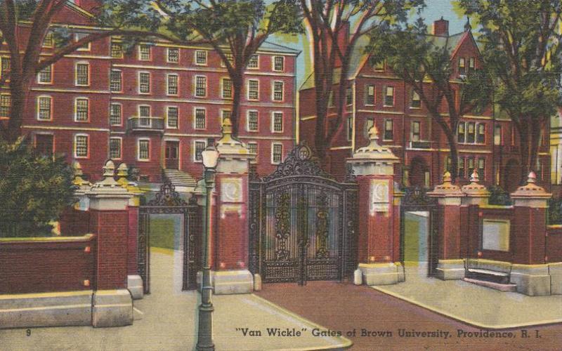 Van Wickle Gate - Brown University, Providence RI, Rhode Island - Linen