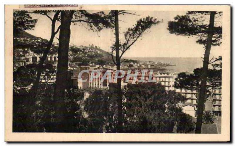 Old Postcard Alger A echappee on Ia City and Our Lady of Africa