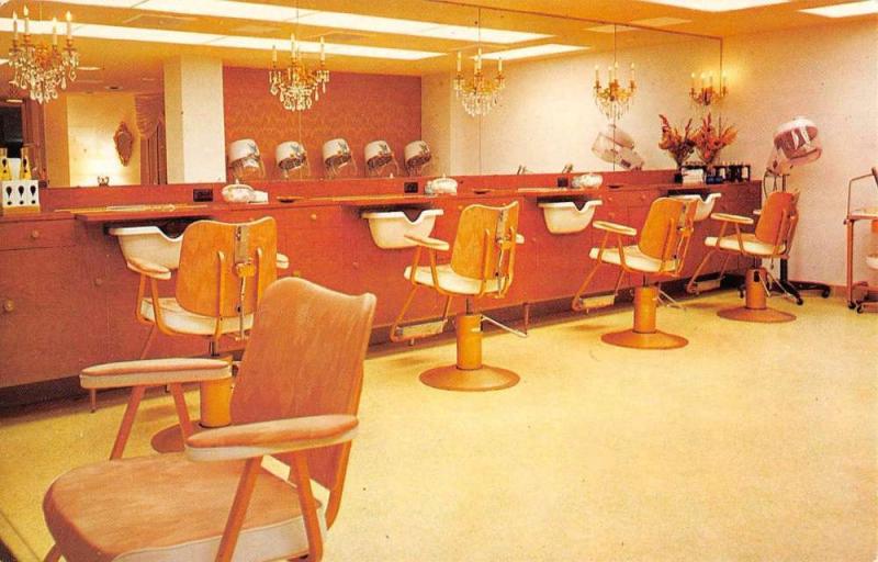 New York City Royal Beauty Furniture Salon Interior Vintage Postcard K84592