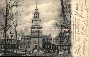 Philadelphia United States Old Postcard Independence Hall Where Was declarati...