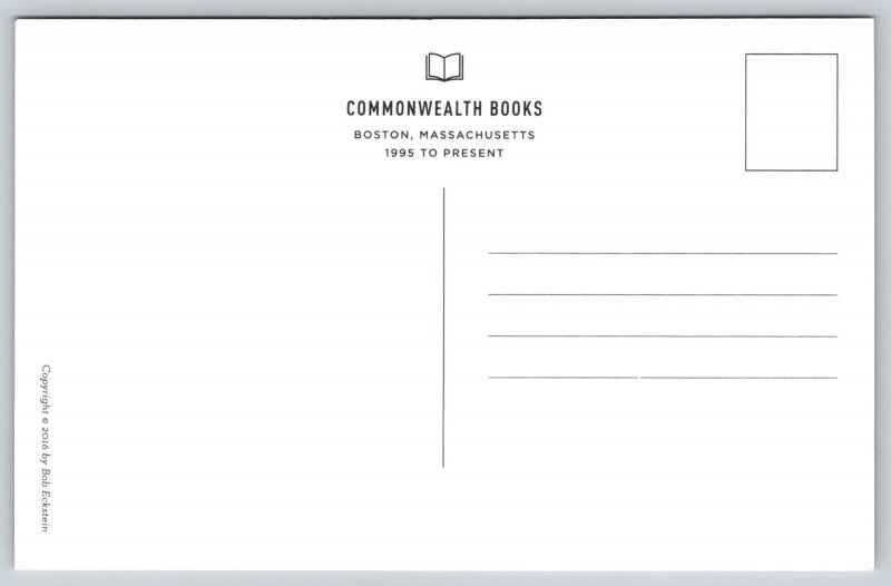 Commonwealth Books  Boston  Massachusetts Postcard