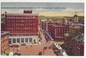 P231 JL 1930-45 haverhill mass postcard many old cars 