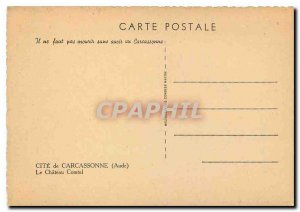 Postcard Modern Cite in Carcassonne Chateau Comtal