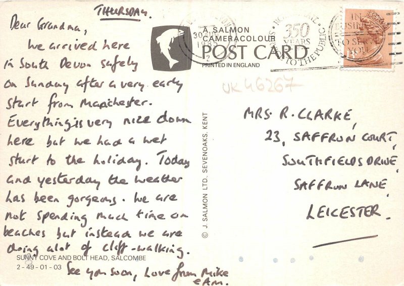 uk46267 sunny cove and bolt head salcombe devon  uk