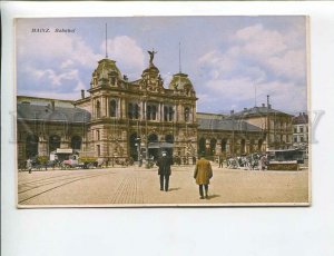 3172338 GERMANY MAINZ Bahnhof Station Vintage postcard