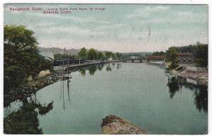 Ansonia, Connecticut, View of Naugatuck River, Looking South, 1913