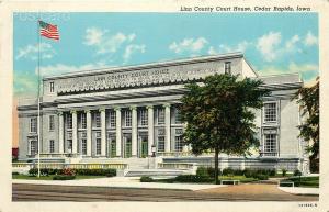 IA, Cedar Rapids, Iowa, County Court House, Curteich No. 121926-N