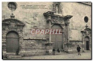 Old Postcard Vendee Les Sables d & # 39Olonne Pretty Renaissance doors of deg...