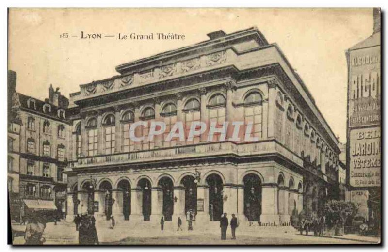 Old Postcard Lyon Grand Theater