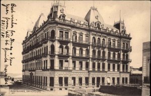 Montevideo Uruguay Universidad University c1905 Vintage Postcard