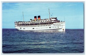 c1960's The Georgian Bay Line Sister Ships Steamship North American Postcard