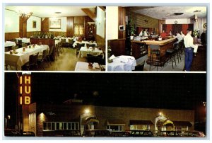 c1960's The Hub Steak House The Colonial Kitchen Biasdell New York NY Postcard