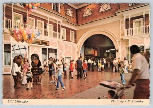 1970's OLD CHICAGO GAY 90's ENTERTAINMENT COMPLEX OLD CHICAGO BEARS 4x6 POSTCARD