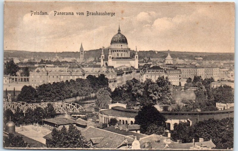 Postcard - Panorama vom Brauhausberge - Potsdam, Germany