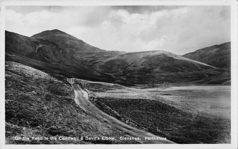 BR97016 cairnwell devil s elbow glenshee perthshire real photo scotland